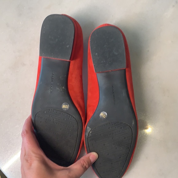 Alex Marie Red Suede Flats - Picture 7 of 8